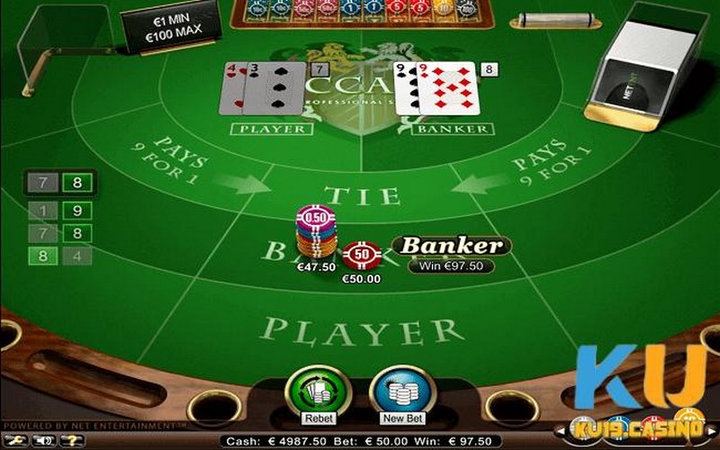 Các quy tắc chơi bài Baccarat tại KU19